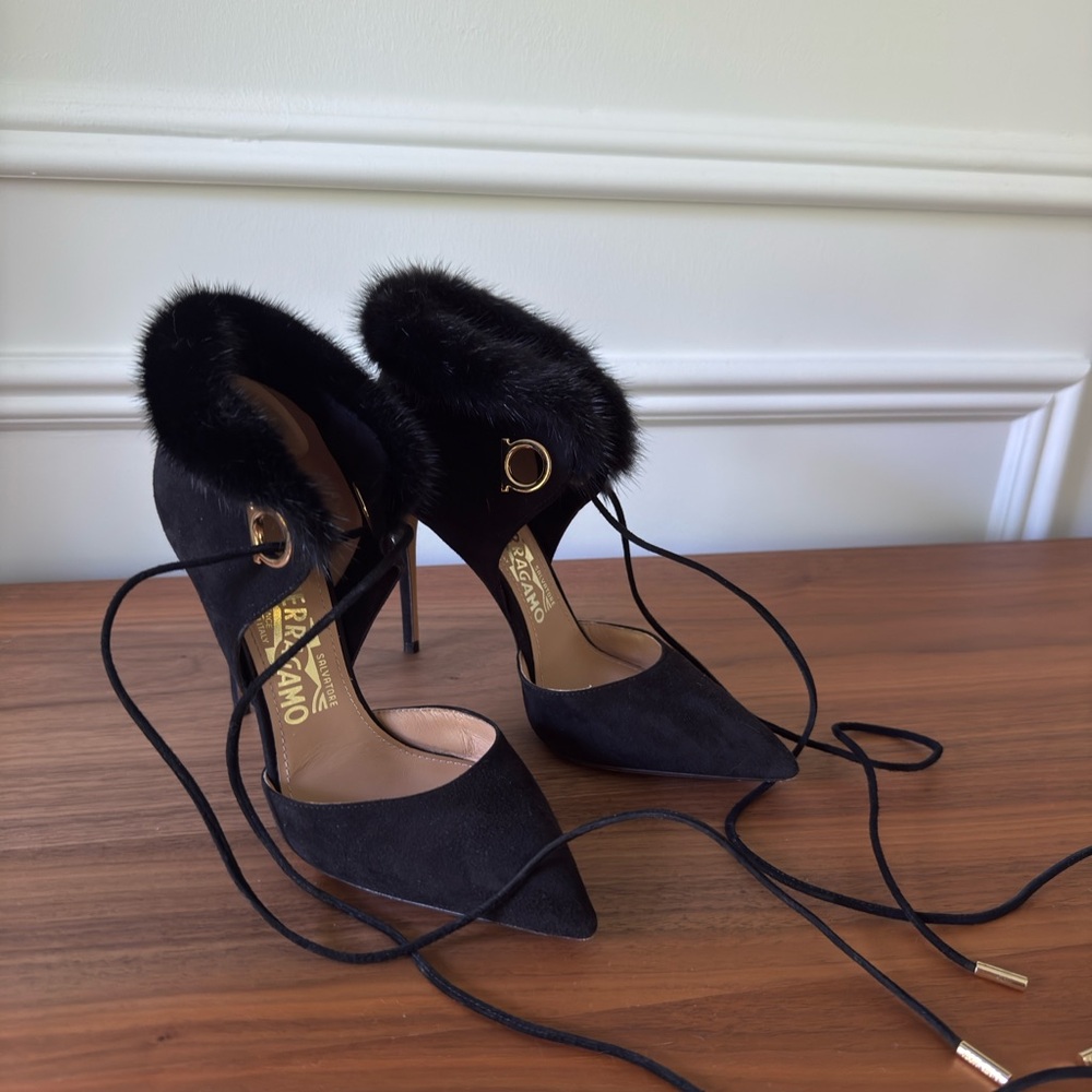 Salvatore Ferragamo Suede Heels